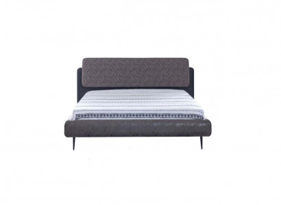 Bed frame double bed beds bed 180 cm gray fabric modern sleeping space